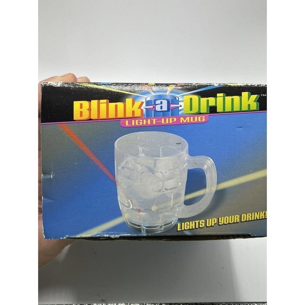 Retro Blink - A - Drink Light-Up Mug 2004 5'' Light Show in a Mug Pint NEW🔥!!